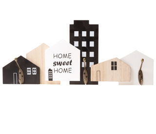 Wieszak 3-hakowy Home Sweet Home 45 x 19 cm