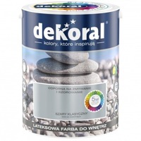 Farba Akrylit W - srebrzysta szarość DEKORAL 5L