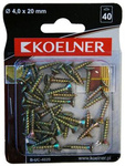 Wkręt do drewna 4x20 mm Koelner 40 sztuk