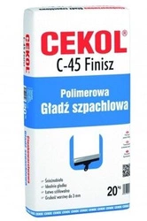 Gładź szpachlowa Cekol C-45 Finisz 20kg