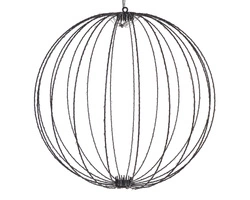 KULA metalowa 440 LED czarna 58cm 5 m