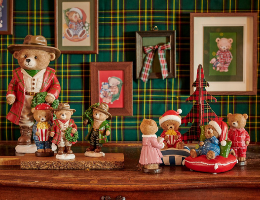 Miś brąz z popcornem/czerwonej piżamie/różowej sukience z książką 14 cm 3 wzory