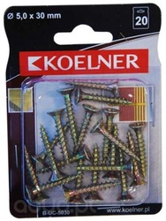 Wkręt do drewna 5x30 mm Koelner 20 sztuk