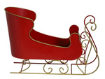 Sanie metalowe czerwone 36,5x17,5cm