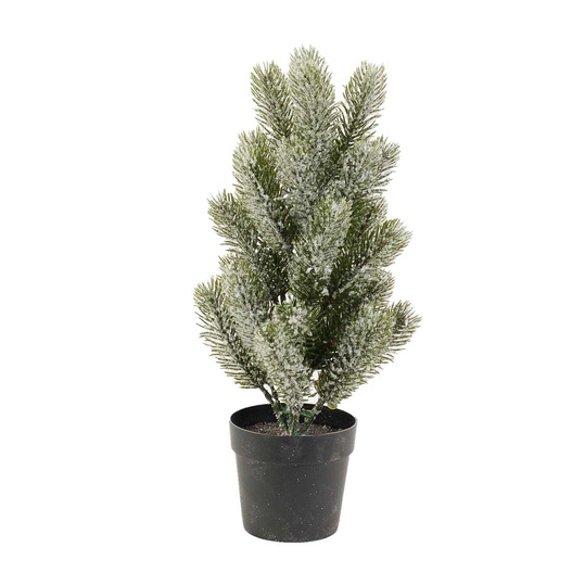 Choinka bielona w czarnej doniczce 35cm