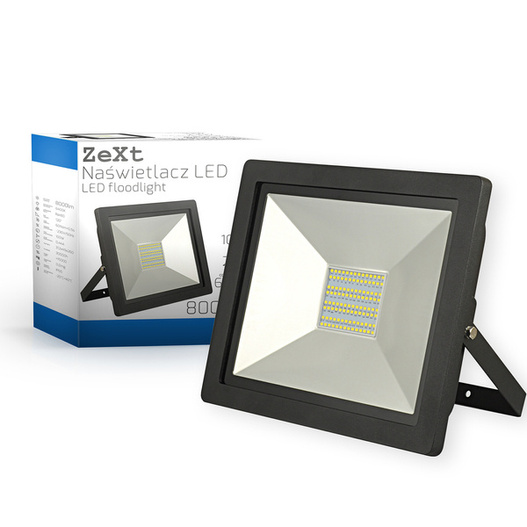 Naświetlacz 100W LED IP65 slim 230V / 6400K Czarny