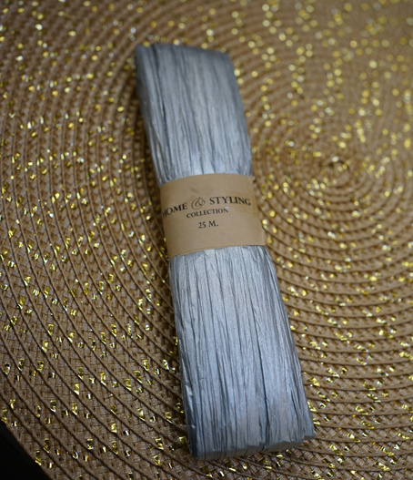 Wstążka metalizowana złota lub srebrna 25m