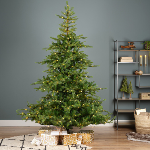 Choinka 210cm Jodła 550 Led biały ciepły PE
