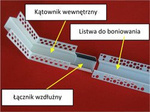 Łącznik wzdłużny do boni PCV 5cm bonie boniowanie