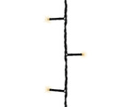 Lampki zewnętrzne 180led 13,5m czarny/ ciepły biały Flesz 8funkcji