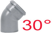 Kolano kanalizacyjne wewnętrzne 75mm (30')