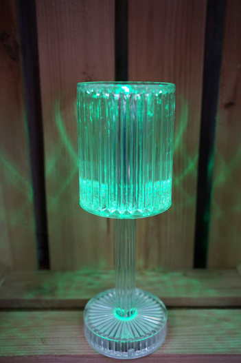 Lampka z baterią USB 25cm plisowany kielich