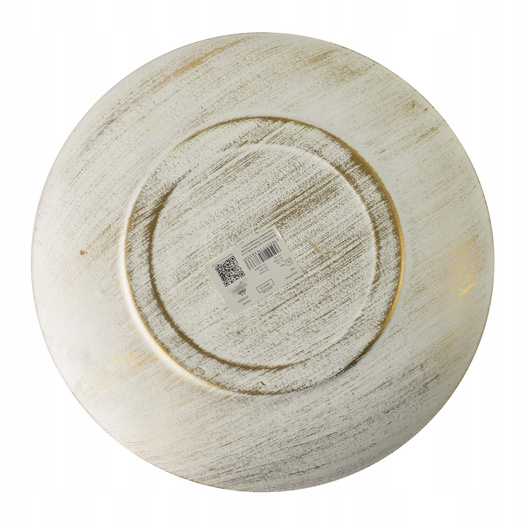 Podtalerz z pleksy biały falowany przycierany złotem 29cm 