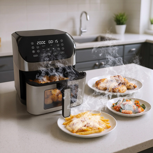 Frytkownica beztłuszczowa Isaj AR1 Airfryer 8 programów 8L 1800W