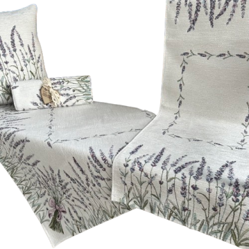 Bieżnik na stół Lawenda 45x140cm Chenille 