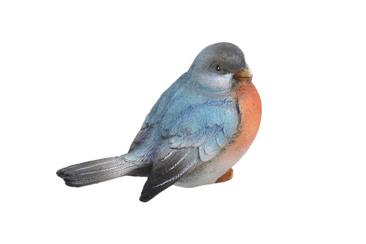 Ptaszek niebieski czarna głowa skrzydła i ogon 7,5 cm