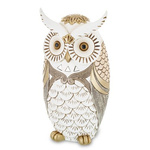 Figurka Sowa biało-złota 22,5cm