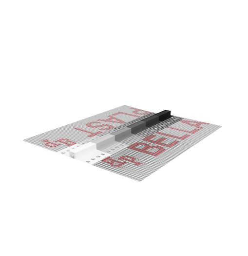 Listwa elewacyjna dylatacyjna BP15 2m szara