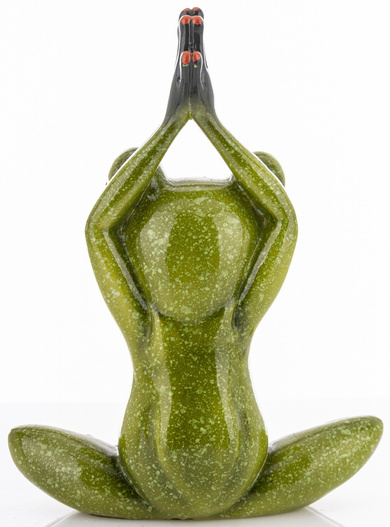 Figurka Żaba zielona medytująca 20cm