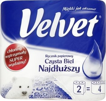 Ręcznik kuchenny Velvet Biały 2 rolki