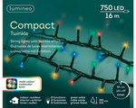 Lampki zewnętrzne/wewnętrzne compact 750Led Flesz 16m zielony/ multicolor 8funkcji