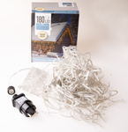 Kurtyna zewnętrzna 180 Led 6m 52h transparentny/ biały ciepły