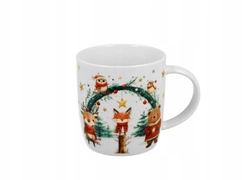 Kubek Zwierzątka w pudełku Choinka 400 ml