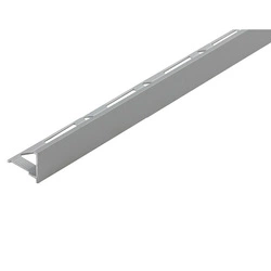 Profil narożny zakończeniowy do glazury Srebrny 12mm / 2,5m Cezar