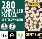 Lampki 280LED biały ciepły 14 m