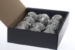 Bombka Disco srebrna 8cm 1 sztuka
