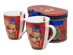 Komplet 2 sztuki kubków Misie w pudełku 350ml