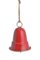 Zawieszka Dzwon metal czerwony 13,5cm