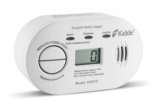 Czujnik czadu z wyświetlaczem Kidde K5CO