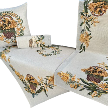 Obrus na stół EDEN Lima koło 140 cm Chenille 
