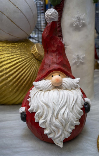 Mikołaj ceramiczny czerwony gruby