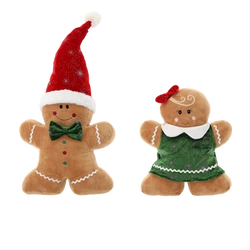 Poduszka Piernik ON/ONA zielona sukienka/kokarda 34cm