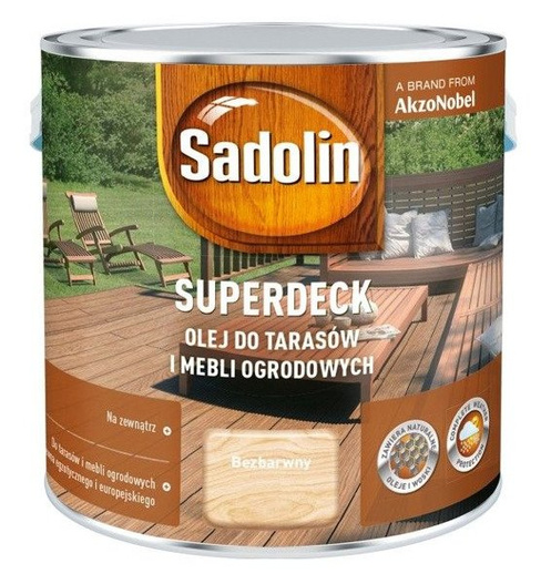 Sadolin Superdeck 2,5L Olej do tarasów Bezbarwny