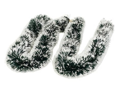 Łańcuch zielony z białymi końcami fi 9 2m