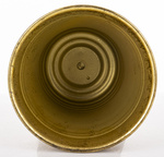 Kielich metal na falowanej nóżce złoty 26,5 cm