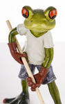 Figurka Żaba zielona z mopem 14cm