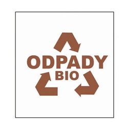 Naklejka na kosz do segregacji odpadów Bio Odpady RG11