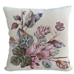 Poszewka na poduszkę fiolet bukiet 40x40cm Chenille