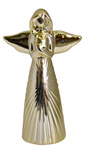 Anioł ceramiczny lustro złoty 11,5cm