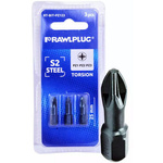 Końcówka Bit PZ1,PZ2,PZ3 25mm 3sztuki Rawlplug