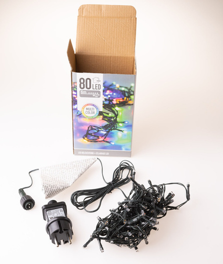 Lampki zewnętrzne/wewnętrzne 80 Led 6m multikolor 