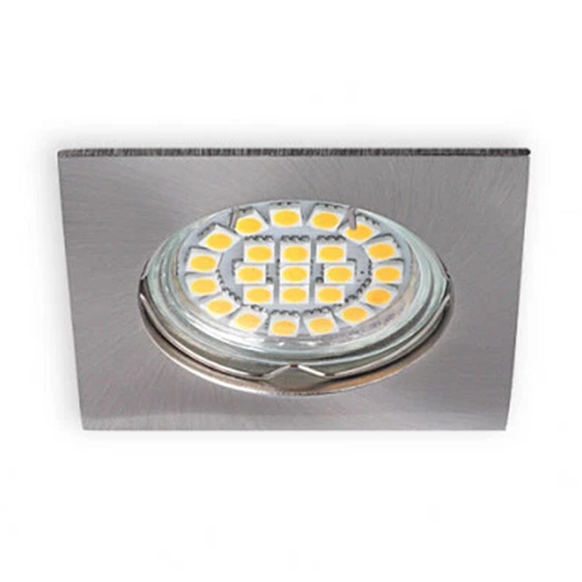 Oprawka sufitowa Luno chrom  Mat Omega Kwadrat Aluminium