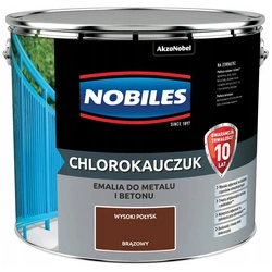 Chlorokauczuk Nobiles Brązowy Wysoki połysk 10l