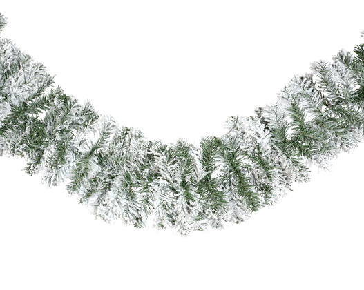 Girlanda świerkowa śnieżona 2,7m Średnica 20cm