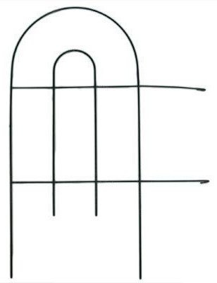Metalowy ozdobny płotek ogrodzeniowy 61 x 305 cm