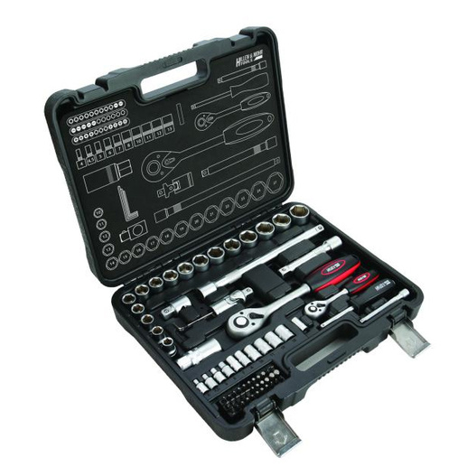 Zestaw kluczy nasadowych CrV HARTSSON 72szt Dedra